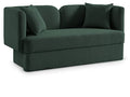 Meridian Furniture Marcel Collection Modern Loveseat Green