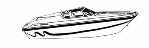 STOPBYUS 6.25oz Semi-Custom Boat Cover for Lund 1875 Crossover XS Sport 2014-2020 Customizable