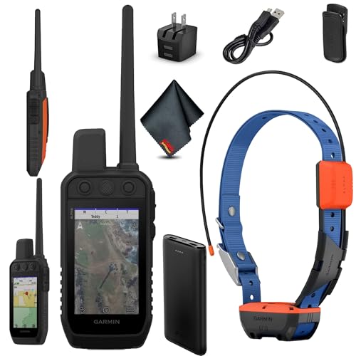 Garmin Alpha 300 Handheld Tracking System Bundle with Alpha T20 Dog Collar GPS Black