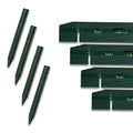 Dreamscape PermLine Aluminum Landscape Edging - 15 Strips, 120 Ft Total, Green Duraflex