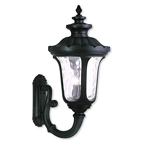 Livex Oxford 4 Light Outdoor Wall Lantern Black