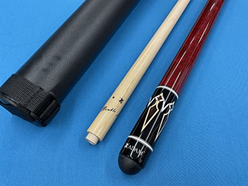 Generic Carom Cue Adam Sendai with Case for 3 Cushion Billiards