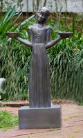 Sylvia Shaw Judson Collection Bird Girl with Pedestal Bronze Finish 28h