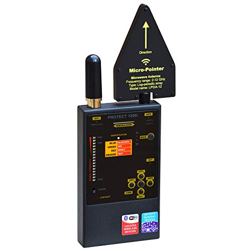 Discover It DefCon DD1206 Professional Digital RF Detector with Bluetooth, GSM & WiFi