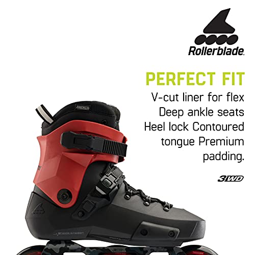 Rollerblade Twister 110 Unisex Urban Fitness Inline Skates Black/Red