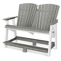 Wildridge Heritage Double High Adirondack Chair Dark Gray/White