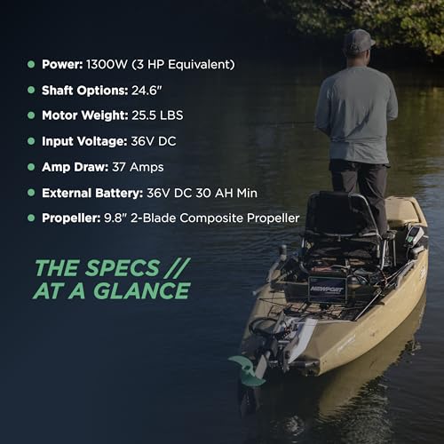 Newport NK300 Electric Kayak Motor 3HP Equivalent 36V Grey