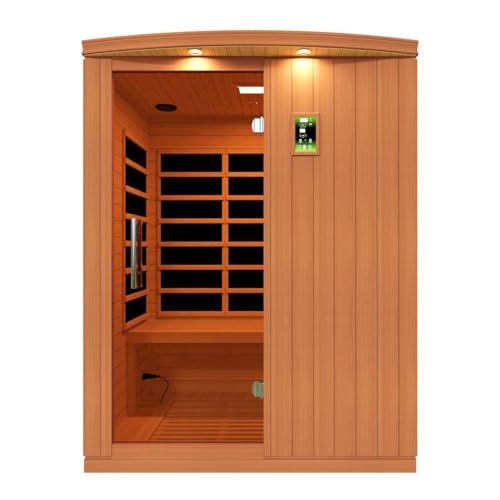 DYNAMIC SAUNAS Madrid Elite 3-Person Infrared Sauna with Bluetooth and LED Control Panel