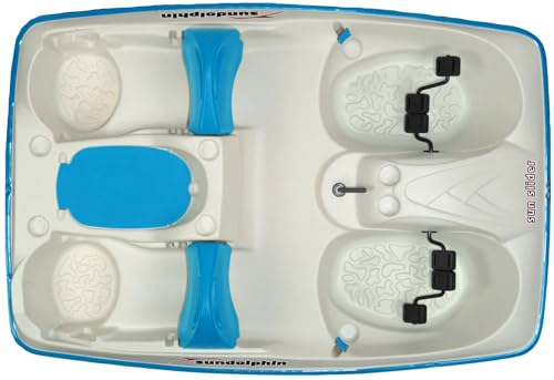 Sun Dolphin Sun Slider 5 Seat Pedal Boat with Canopy Ocean