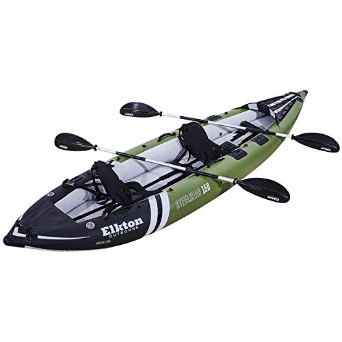 Elkton Outdoors Steelhead Inflatable Fishing Kayak Tandem