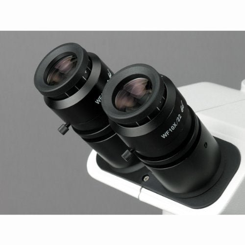 AmScope Digital Trinocular Stereo Zoom Microscope with LED Ring Light White