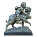 FENGSHUI-CAISHEN Pure Copper Dog Statue Aeneous