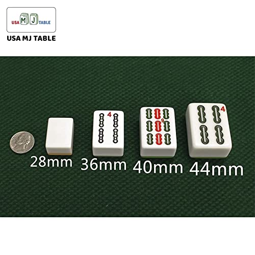 usamjtable Folding Automatic Mahjong Table Ultra Thin Wood Grain with Table Cover