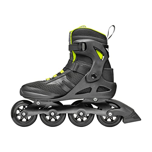 Rollerblade Macroblade 84 BOA Adult Fitness Inline Skates Black/Lime