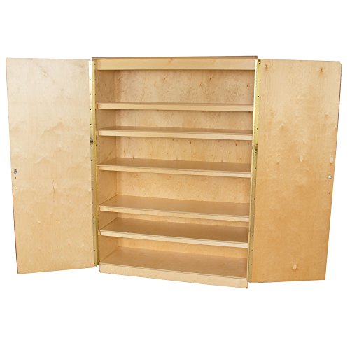 Wood Designs Resource Cabinet 84" Natural Wood