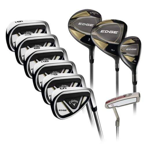Callaway Edge 10 Piece Unisex Graphite & Steel Golf Club Set Right Handed