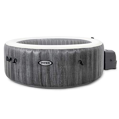 Intex PureSpa Greywood Deluxe 85" x 25" Inflatable 6 Person Hot Tub Greywood