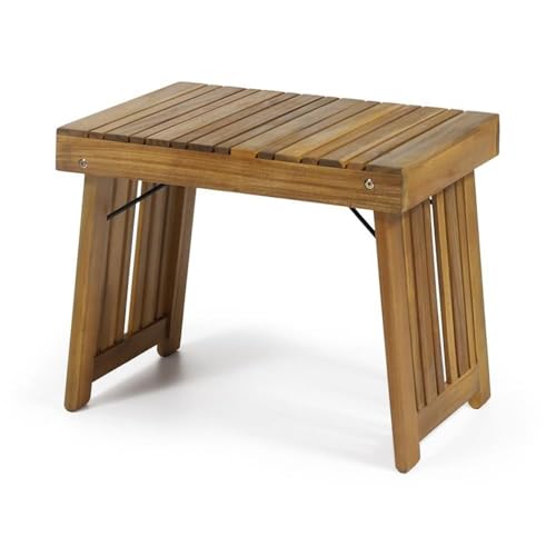 Noble House Perla Outdoor Wood 3-Pc Chaise Lounge Set with Cushion Cream