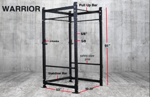 Bolt Fitness Supply LS Warrior Full Power Rack Black