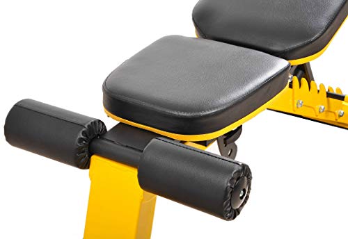 BalanceFrom Weight Bench Yellow/Black