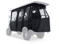 Kandi Enclosed Cab Soft Cover for 6 Person Kruiser Golf Cart Accessory Black