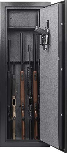 BARSKA Large Electronic Rifle Gun Safe Cabinet 7.87 Cubic Feet Black