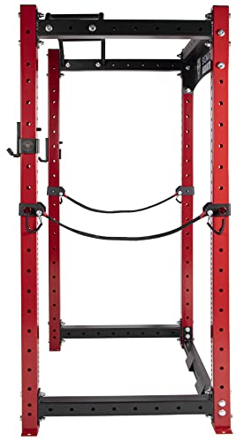 Signature Fitness SF-3 Power Cage Squat Rack Red