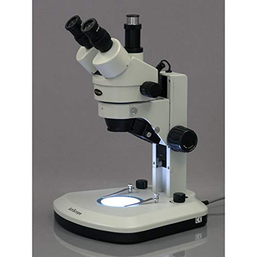 AmScope Professional Trinocular Stereo Zoom Microscope 3.5X-45X Magnification White