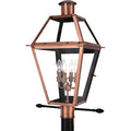 Quoizel Rue De Royal Charleston 4-Light Outdoor Post Lantern 26 Inch Aged Copper