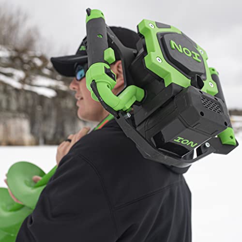 ION ICE FISHING Alpha 8-Inch Gen 3 40V Lithium-ion Electric Ice Auger Green/Black