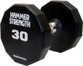 Life Fitness Hammer Strength 12 Sided Urethane Dumbbell 30Lb Black