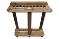 HAN'S DELTA 10 Pool Cue Rack - Billiard Cue Stick - Deluxe Floor Corner Cue Stand - Hold 10 Cues & Pool Balls Set 056-038-L