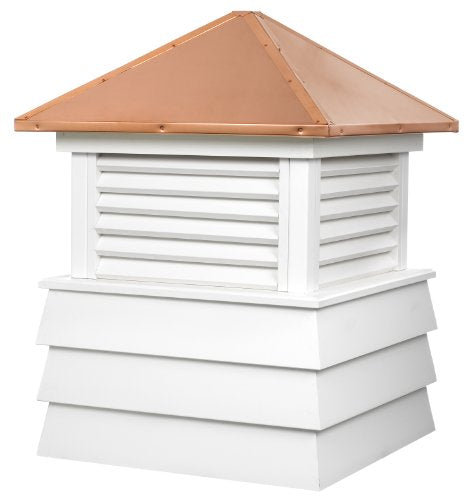 Good Directions Dover Wood Shiplap Cupola with Polished Copper Roof 54" x 75