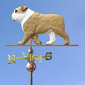Bulldog Hand Carved & Painted Weathervane 32 Inch Tan