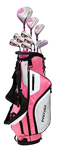 PRECISE Right Handed M5 Golf Club Set for Tall Ladies Pink