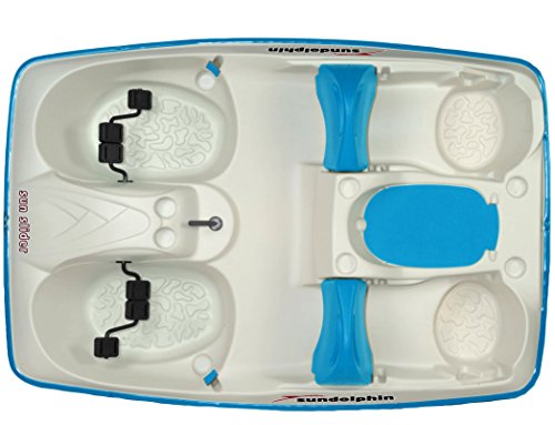 Sun Dolphin Sun Slider 5 Seat Pedal Boat with Canopy Ocean