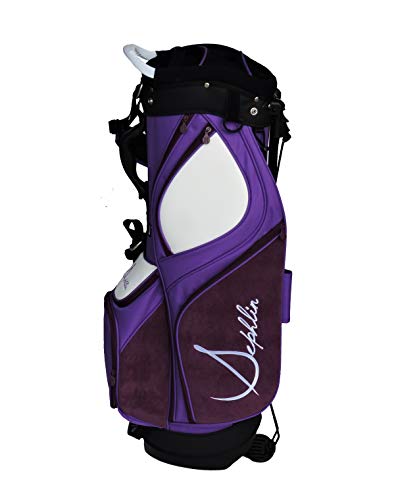 Sephlin - Sephlin Ultra Lite Womens Golf Bag 34" Stand Tall Pink White Purple Silver Gray