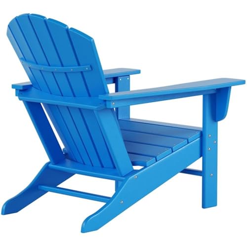 Costaelm Portside Classic Outdoor Adirondack Chairs Set of 8 Pacific Blue