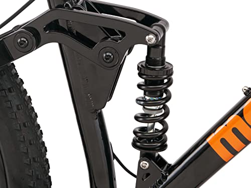 Mongoose Impasse 3.0 Dual Suspension Mountain Bike Black/Orange