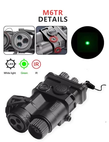 TrebleRay Laserspeed M6TR Dual Green Laser with IR Pointer & Illuminator Black