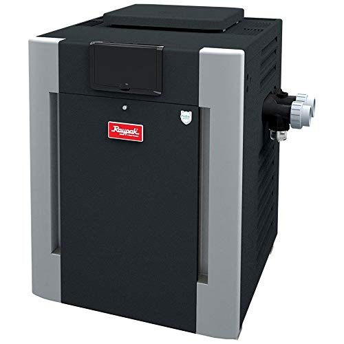 Raypak Digital Cupro-Nickel Propane Gas 300,000 BTU Pool Heater - 014953 Fashion Gray
