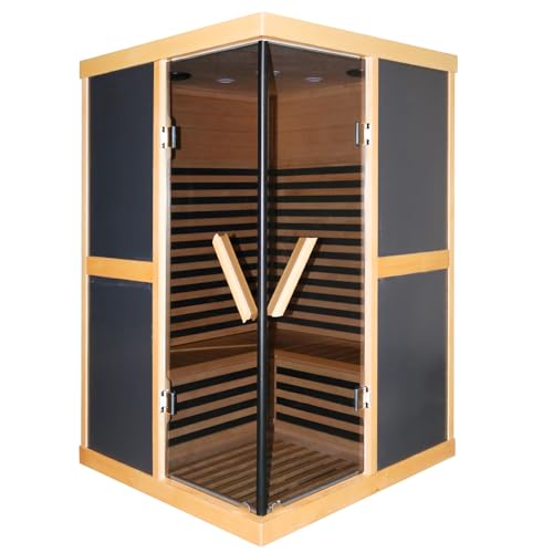 ToTibuy Infrared Sauna 2-Person APP Control Wood Color