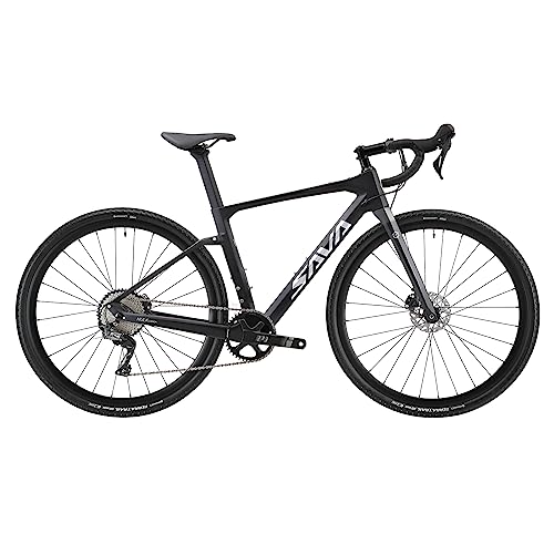 SAVADECK Carbon Gravel Road Bike GRX600 11-Speed Black 47cm