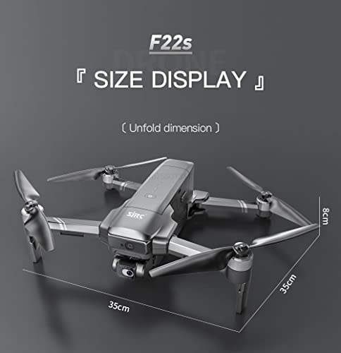 GEPAS SJRC F22s 4K PRO Drone with EIS Camera & Laser Obstacle Avoidance Gray