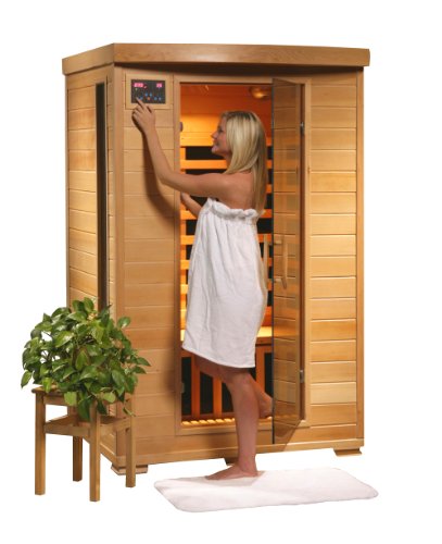 Blue Wave HeatWave SA2406 2-Person Sauna with Ceramic Heaters and Chromotherapy System