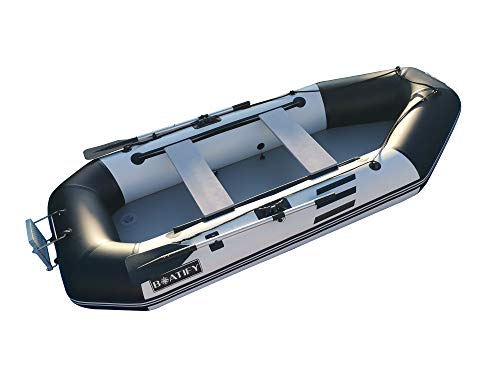 Boatify 7.5ft Inflatable Fishing Boat Raft Dinghy with Air Floor and Motor Bracket