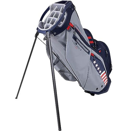 Sun Mountain 2024 C-130S Golf Stand Bag Grey/Navy PATRIOT