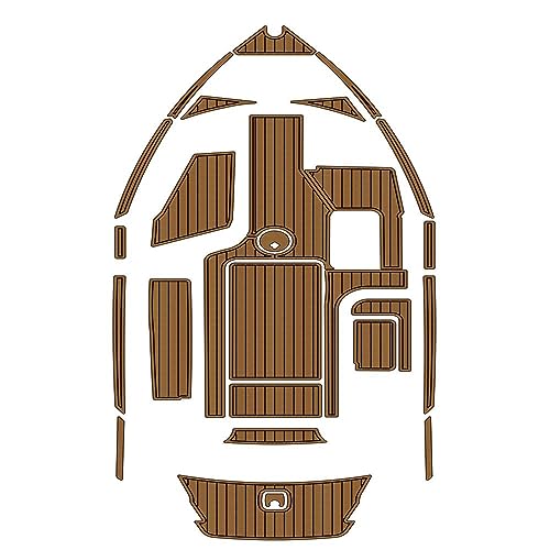 Zomanon Boat EVA Faux Teak Decking Floor Mat for 2014-2017 AXIS T22 Swim Platform, Multiple Color Options