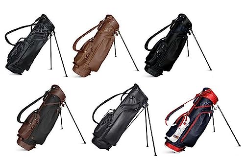 Sun Mountain 2020 Leather Stand Golf Bag Black-Brown