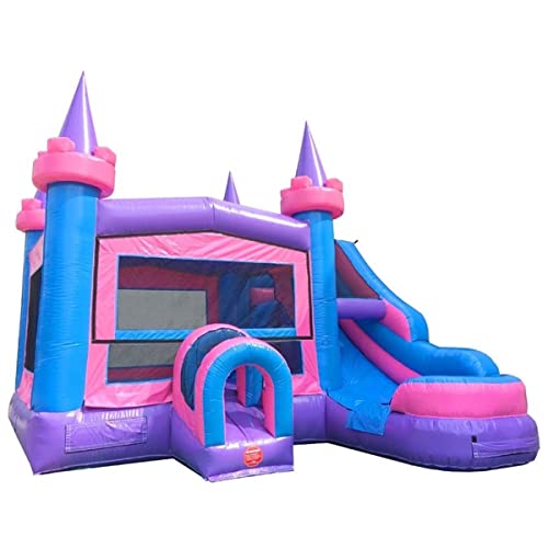 TentandTable Inflatable Bounce House Water Slide with Blower, Commercial Grade, Classic Pink